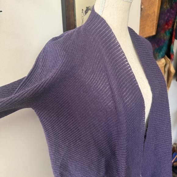 NWT EILEEN FISHER Wool Pointelle Cardigan L - Picture 5 of 7